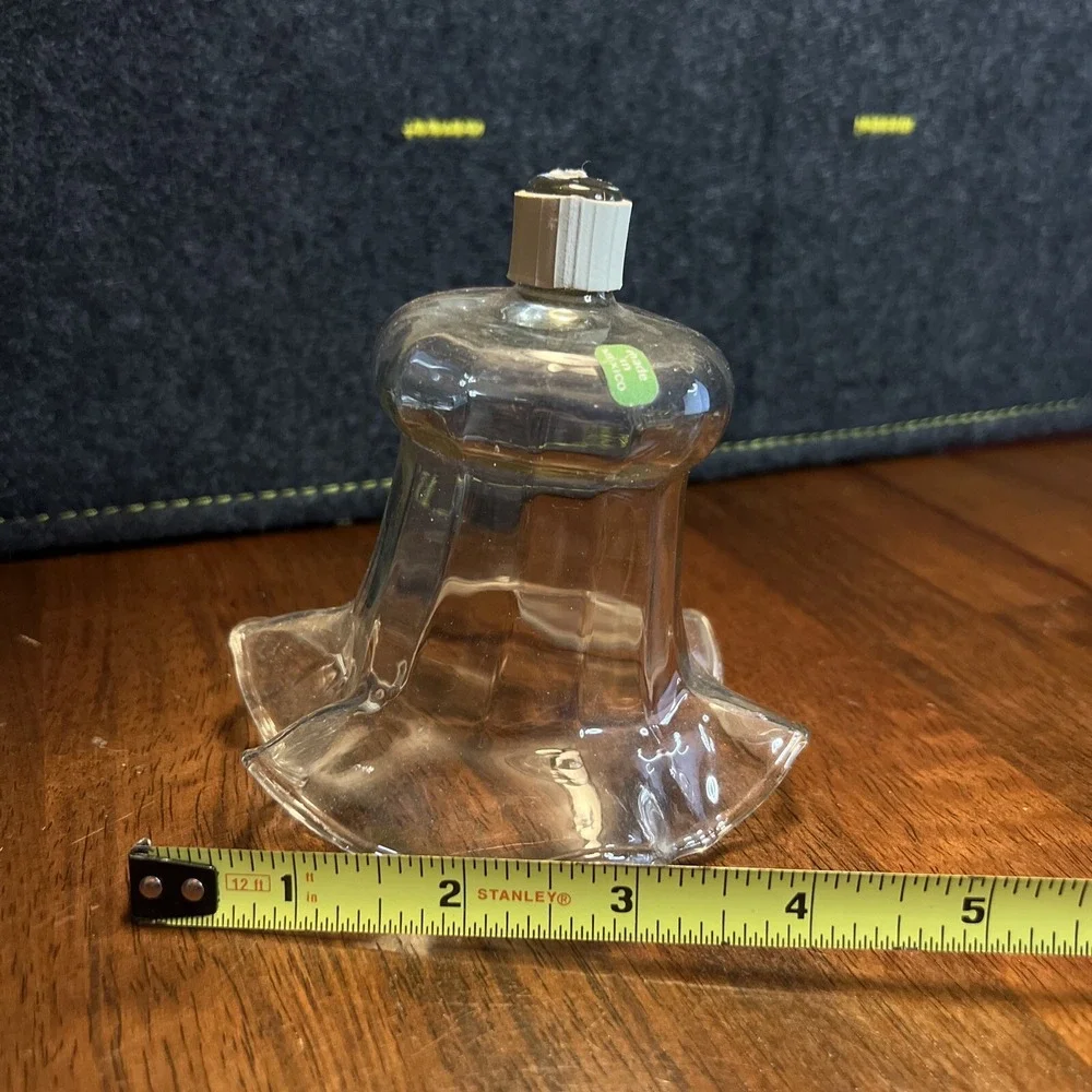 Vintage HOME INTERIORS/ HOMCO clear ruffle votive cup‎ - CANDLE HOLDERS EUC